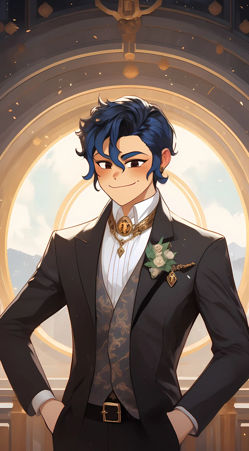 ai character: Mafia Wally  background