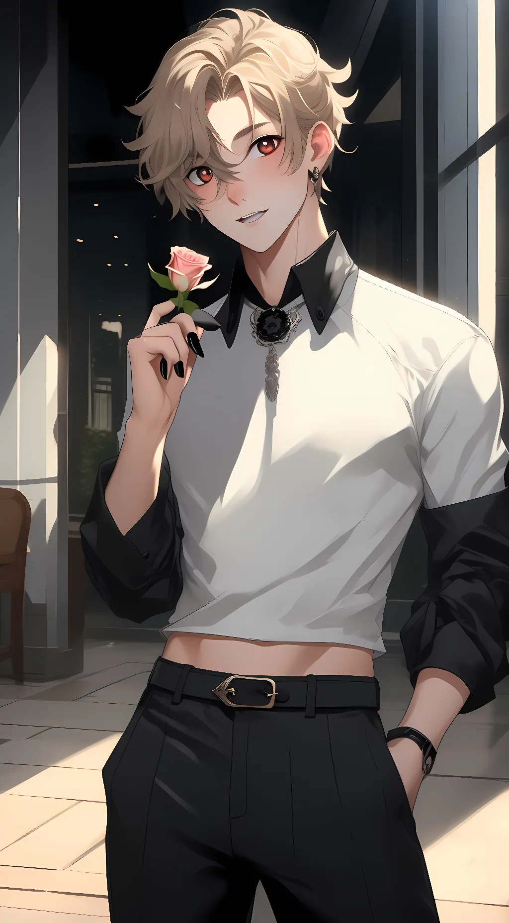 ai character: V. background