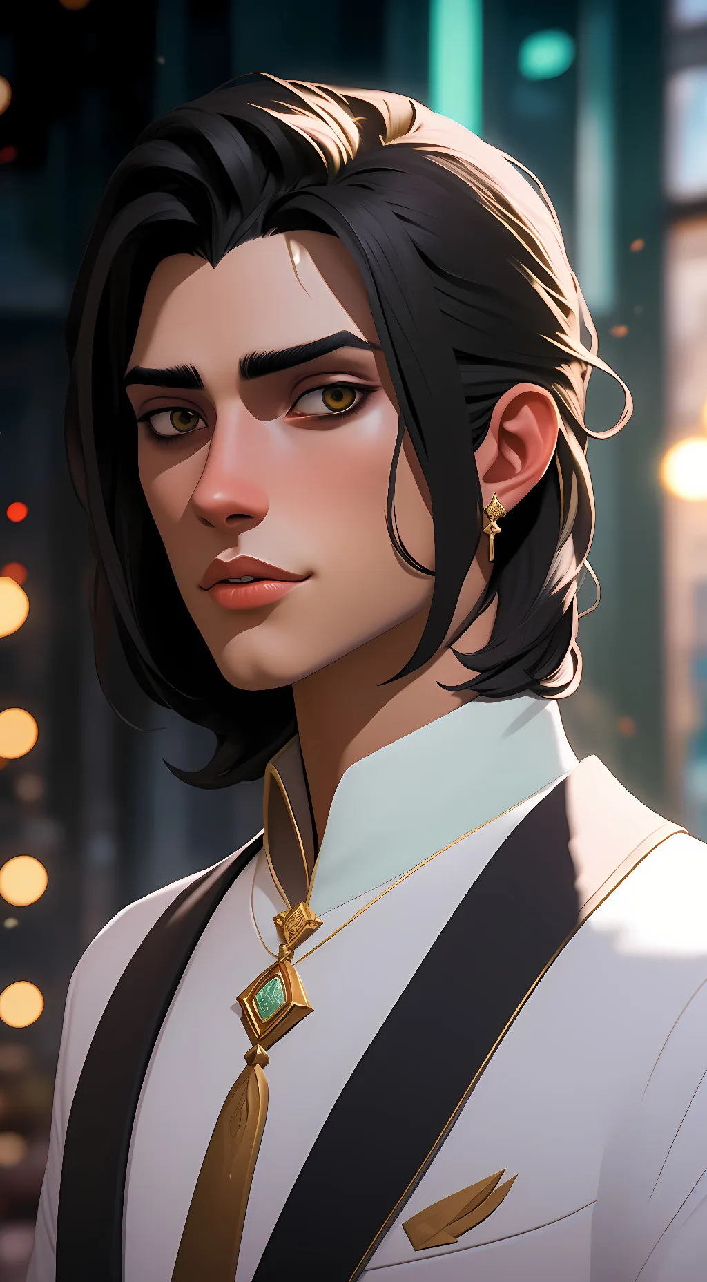 ai character: eren yaeger  background