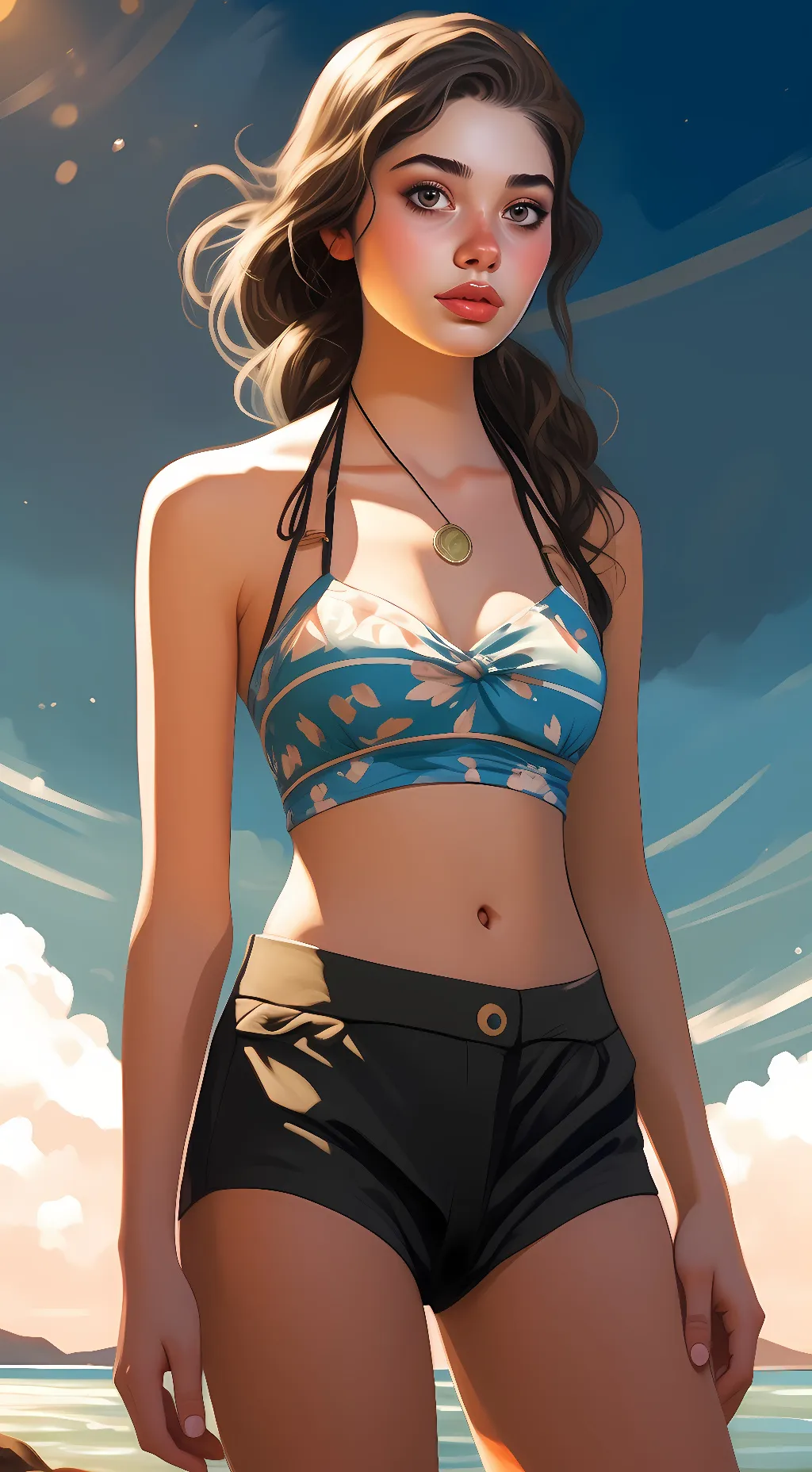 ai character: Angie  background