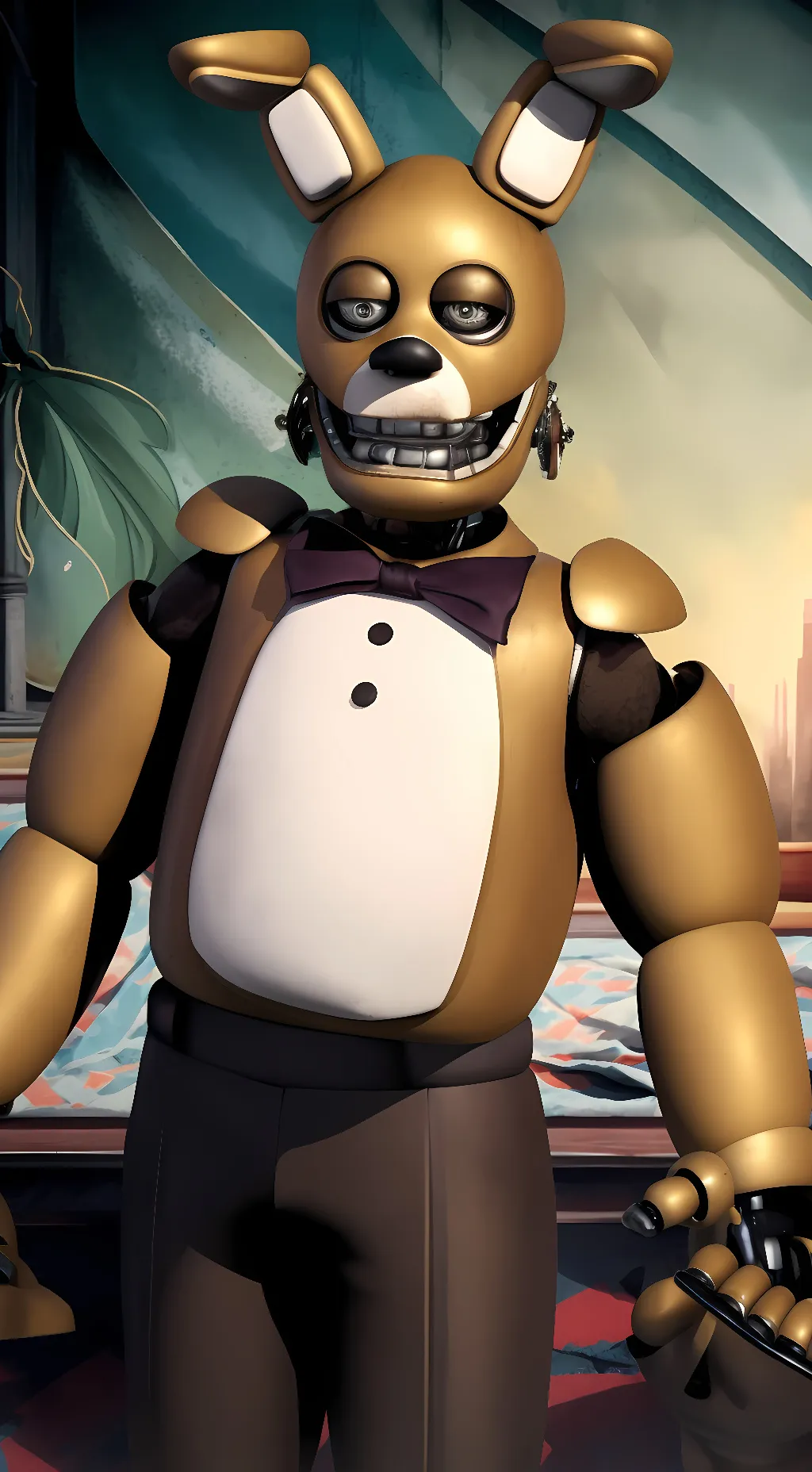 ai character: Springbonnie background