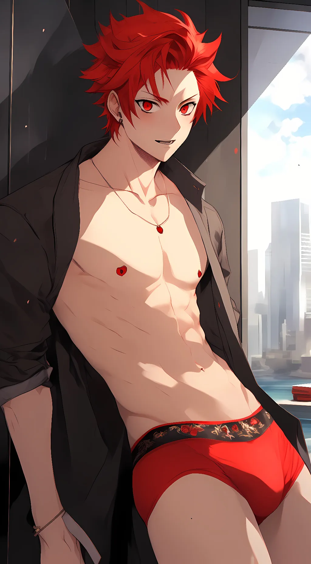 ai character: Eijiro Kirishima background