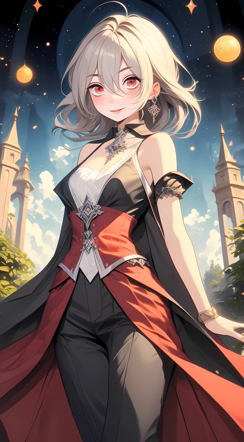 ai character: emarald background