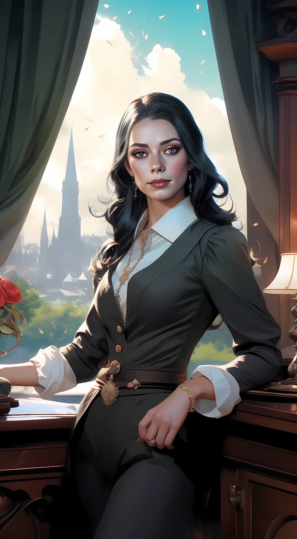 ai character: Hope Mikealson background