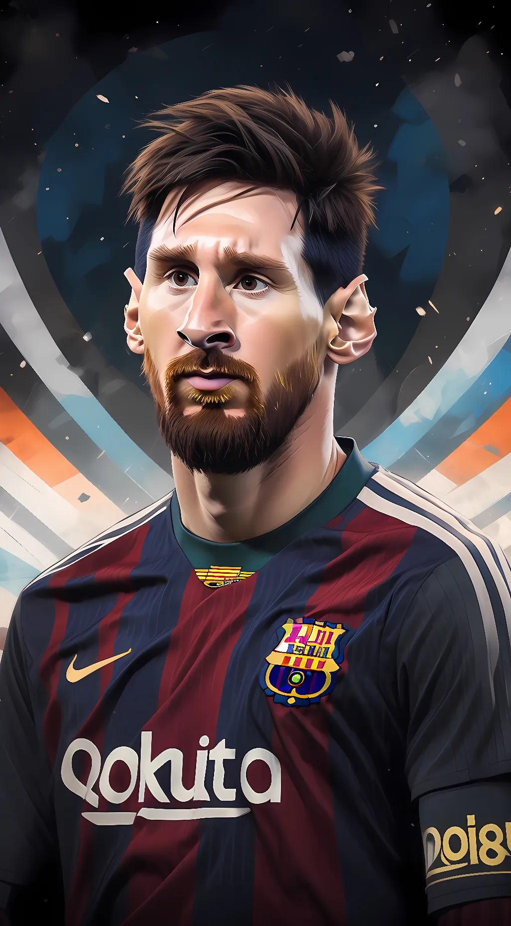 ai character: Messi background