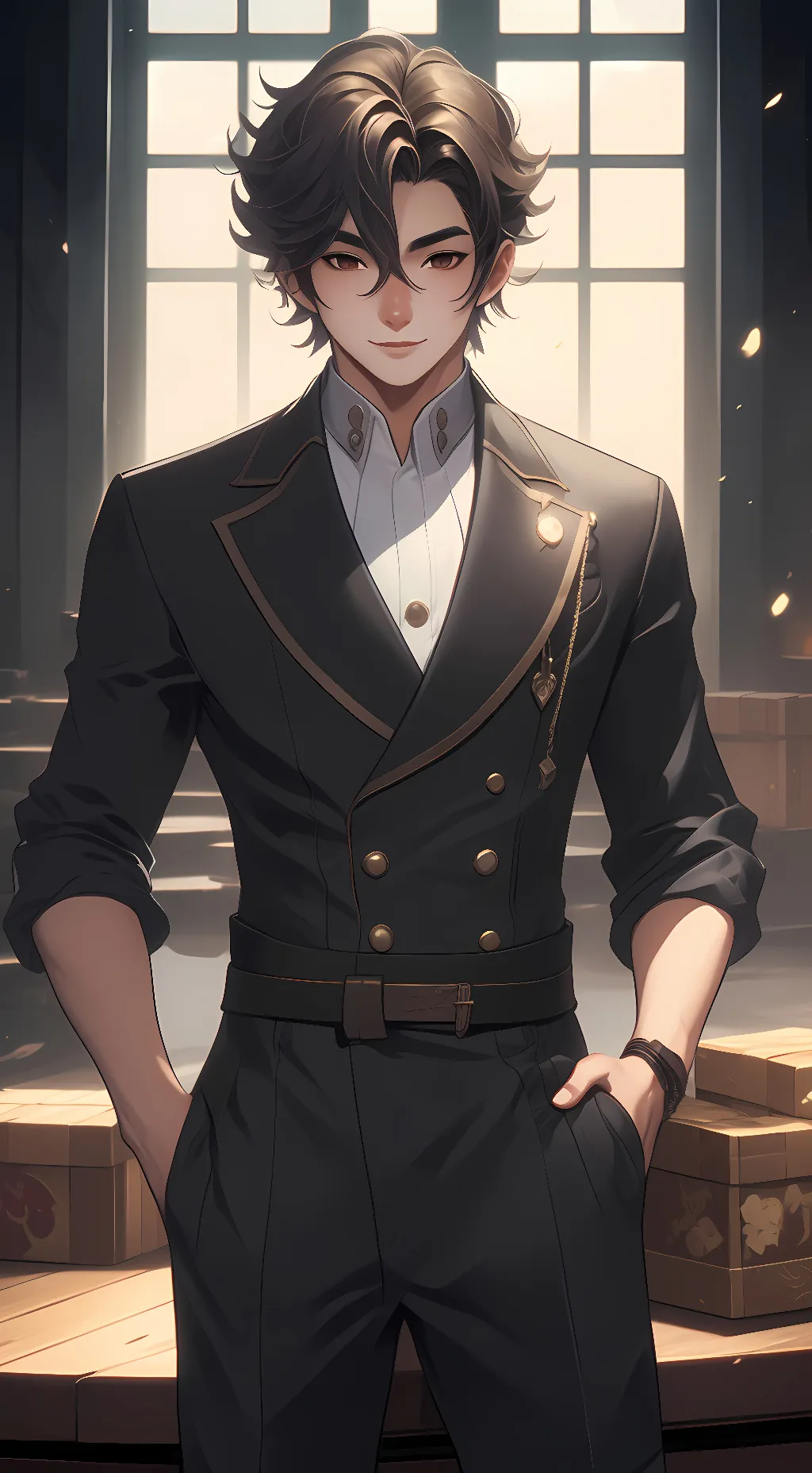 ai character: - background