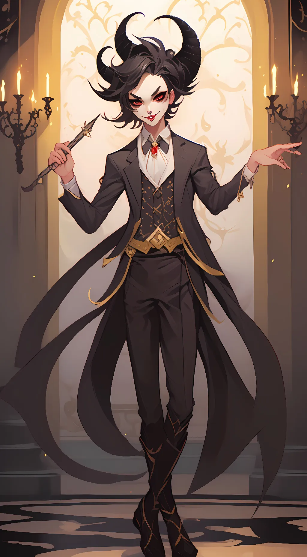 ai character: the ink demon background