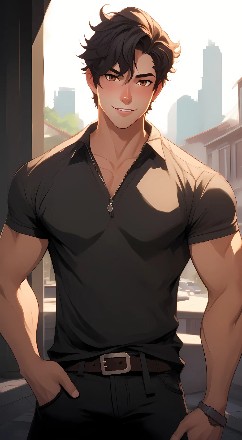 ai character: Gabe background