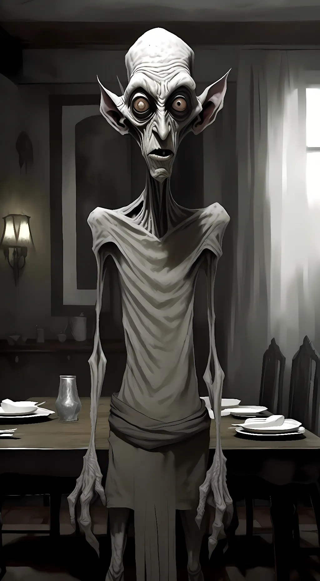ai character: Diningroom Dastard background