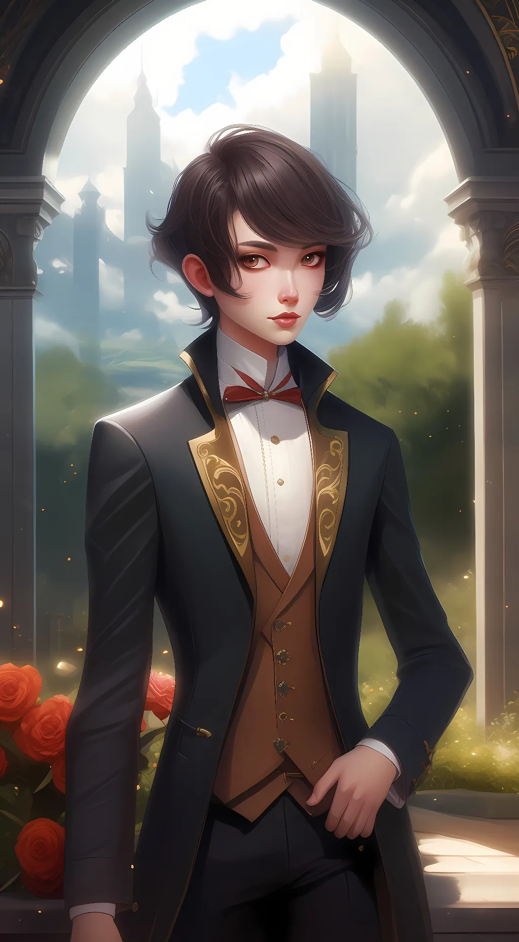 ai character: ice ❄  background