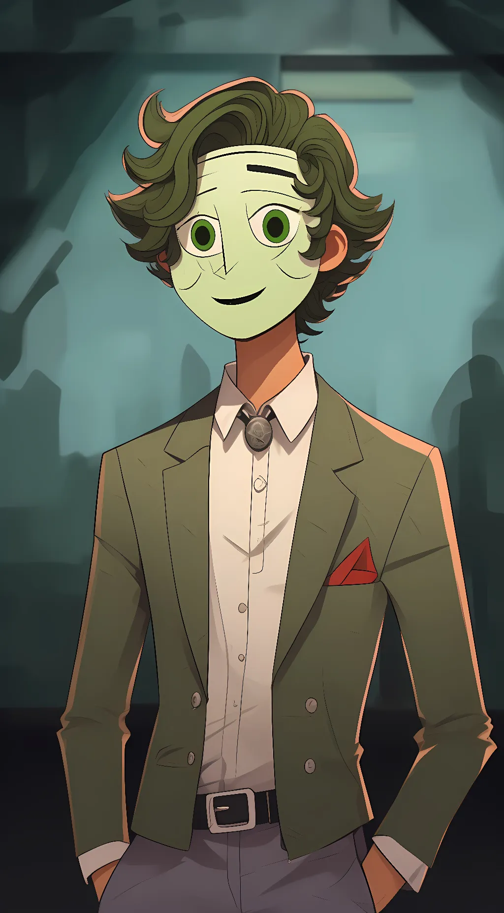 ai character: Pickle from II background