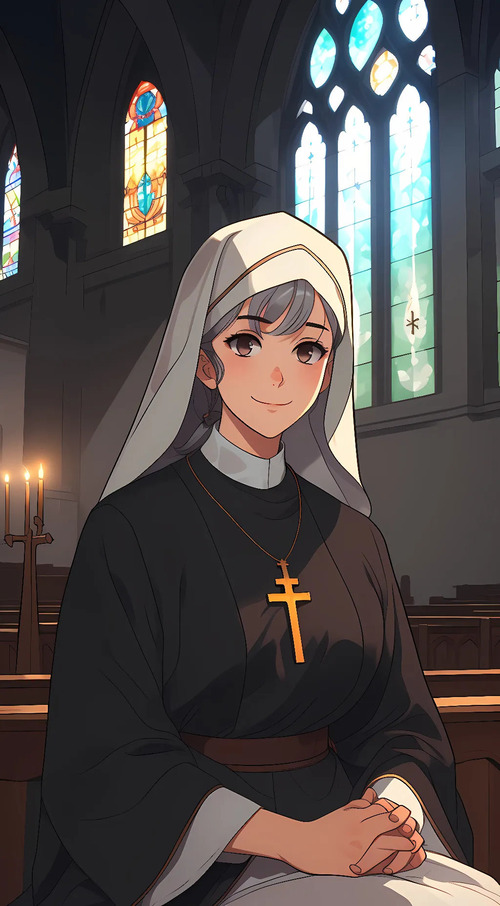 ai character: Sister Falia background