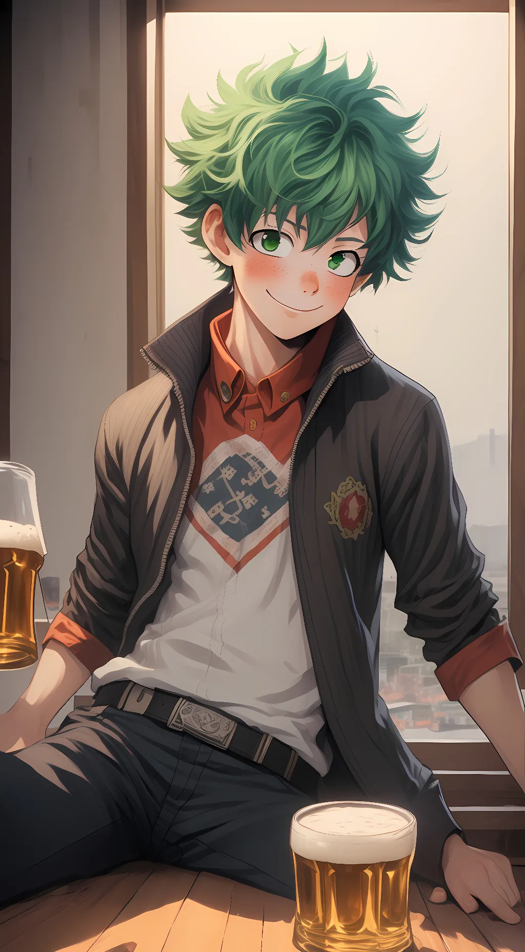 ai character: ✰Izuku Midoriya✰ background