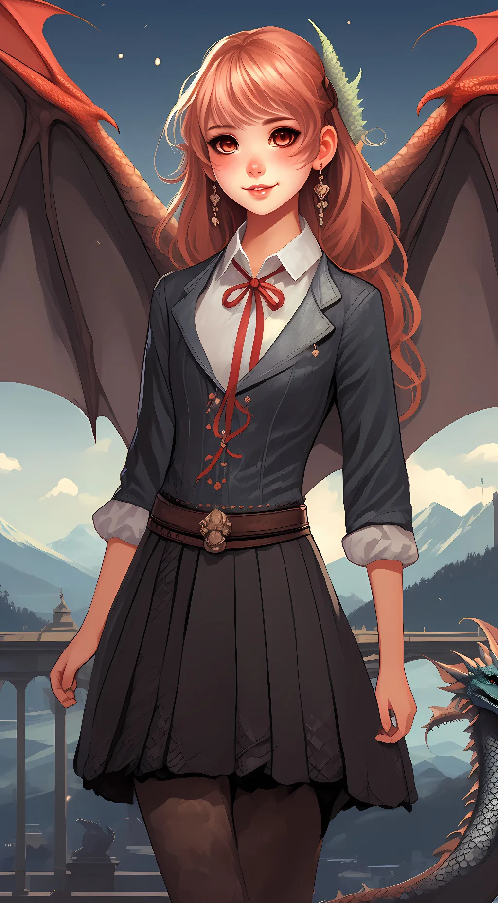 ai character: Charlotte Black background