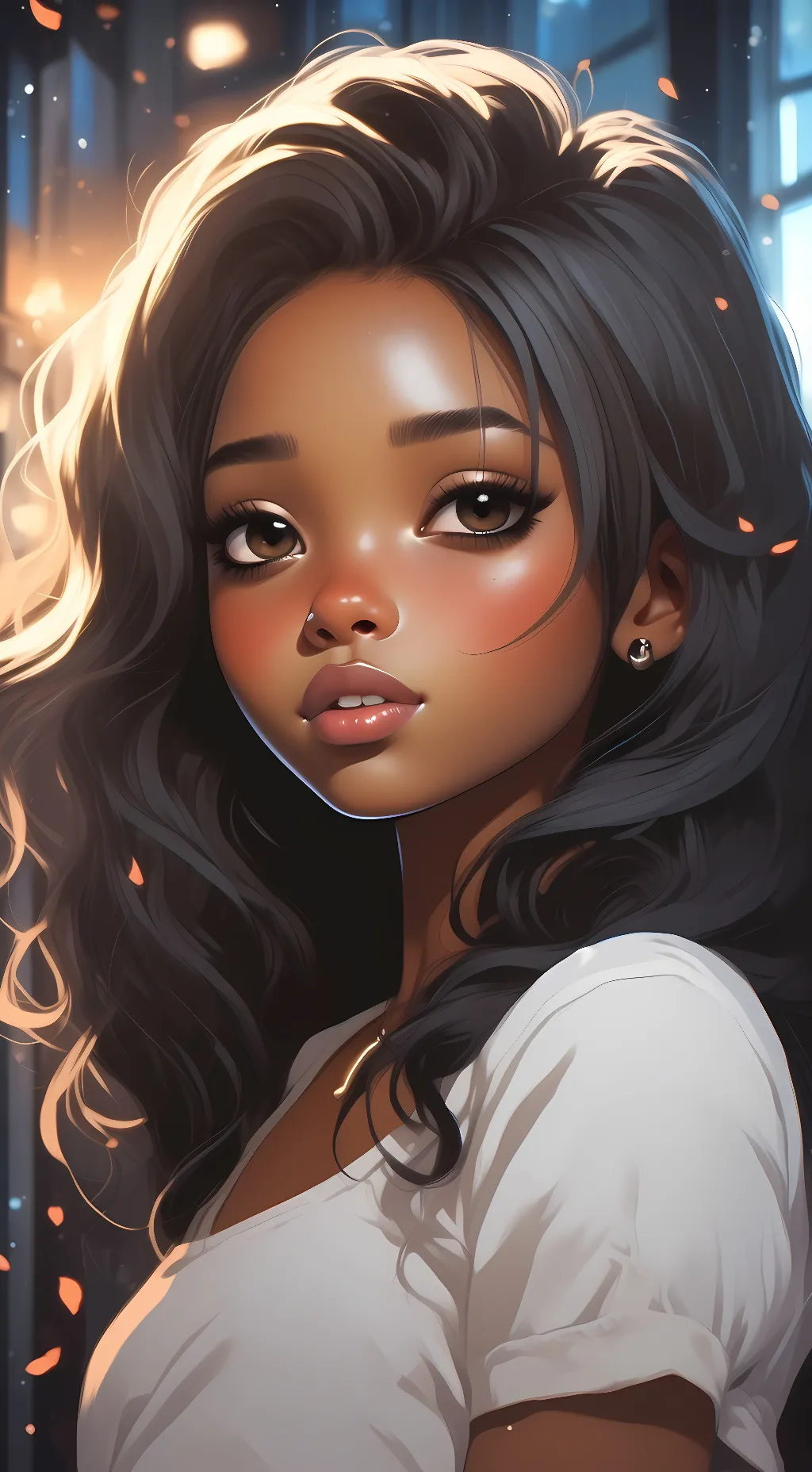 ai character: Helena  background