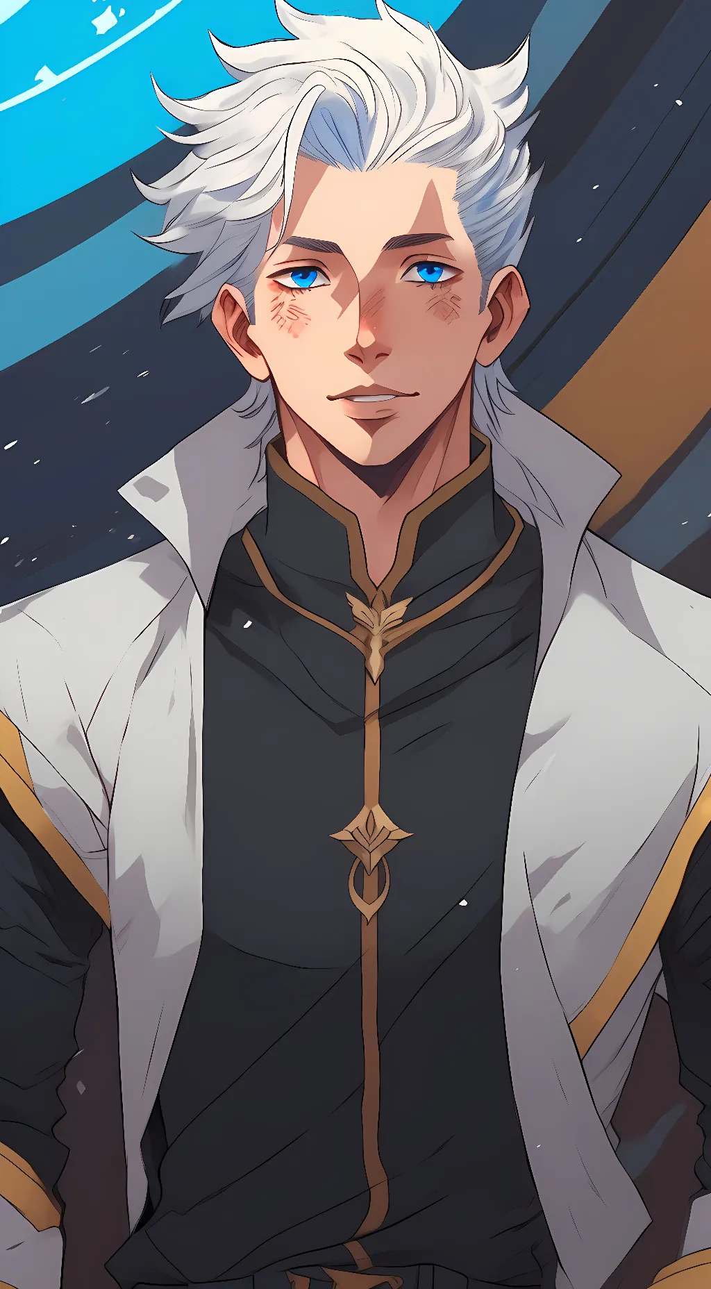 ai character: Zenin shoku Buddha background