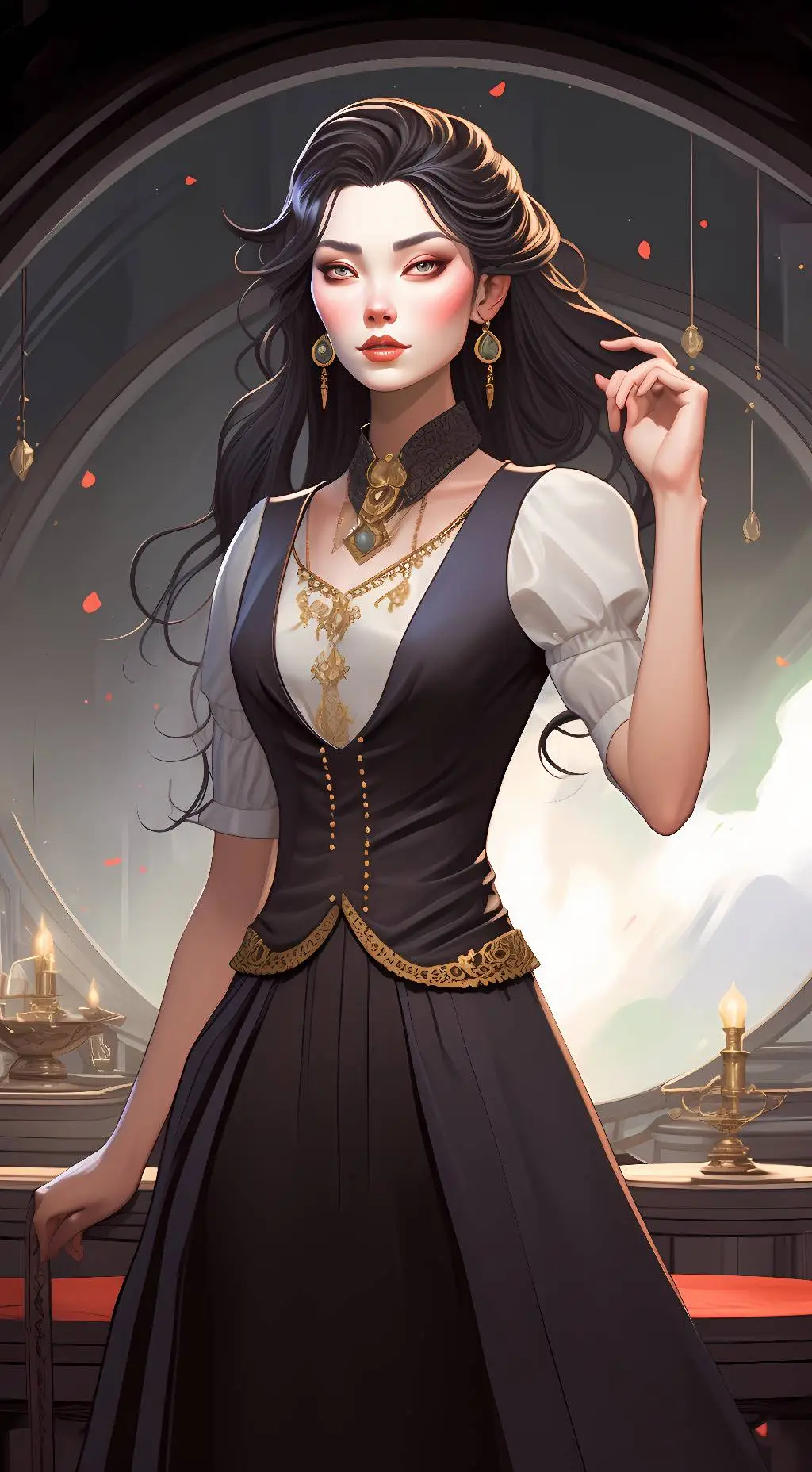 ai character: test background