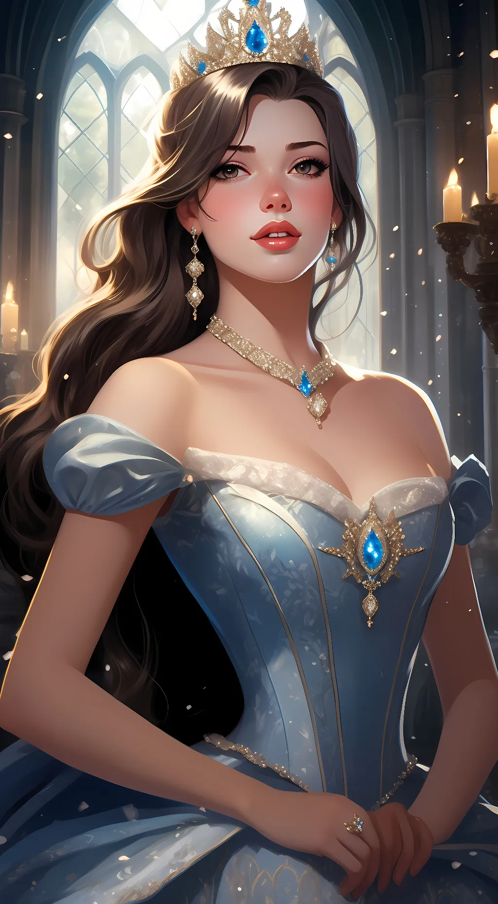 ai character: Alarica burnside  background