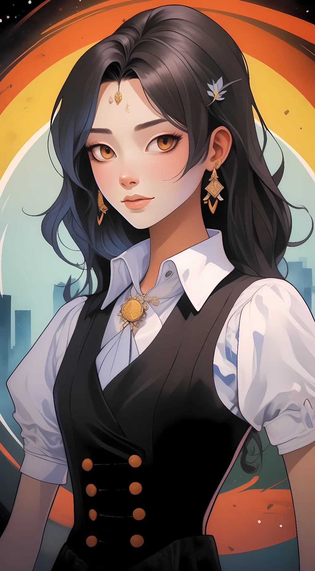 ai character: MoonWatcher  background