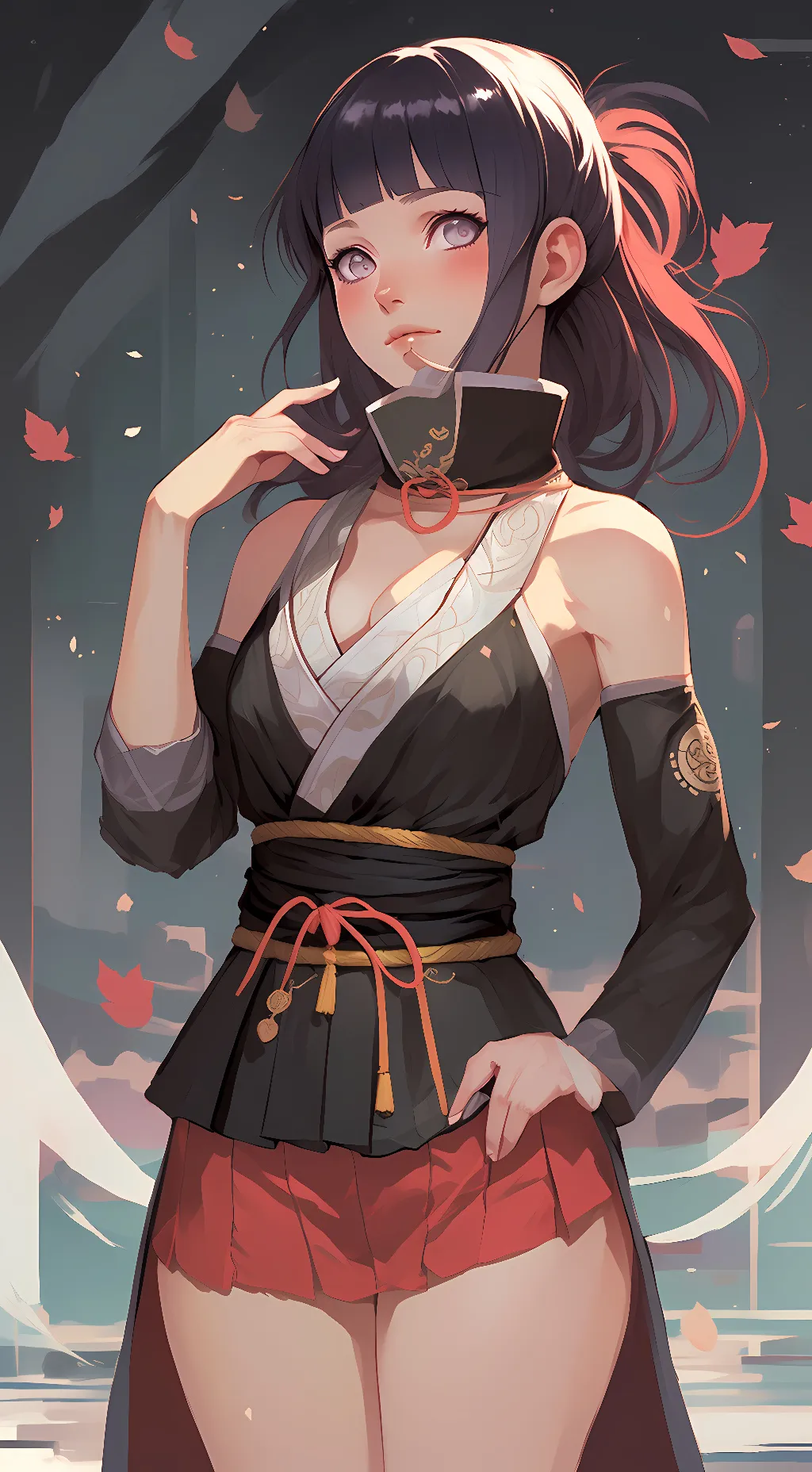 ai character: Hinata Hyuga background