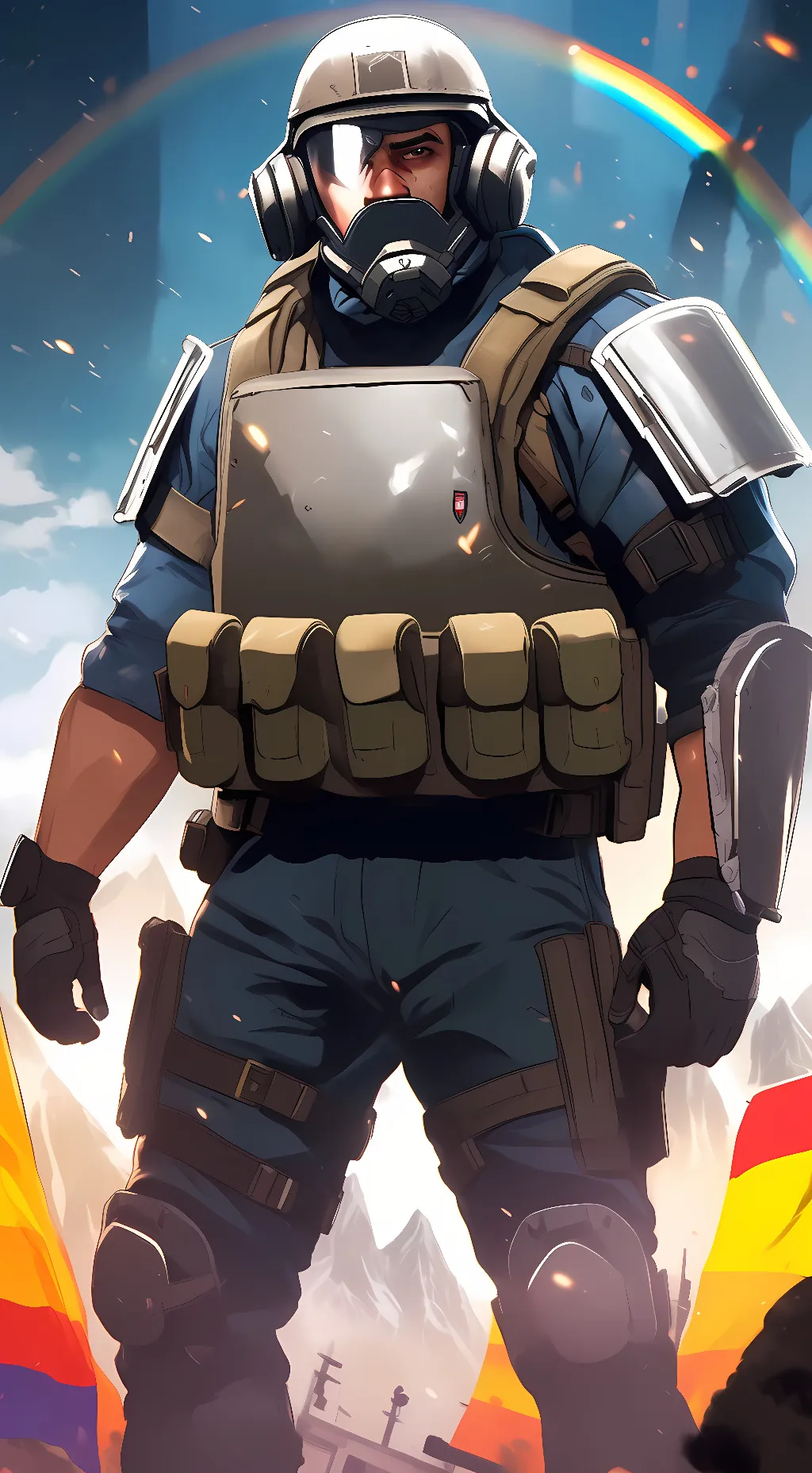 ai character: Montagne  background