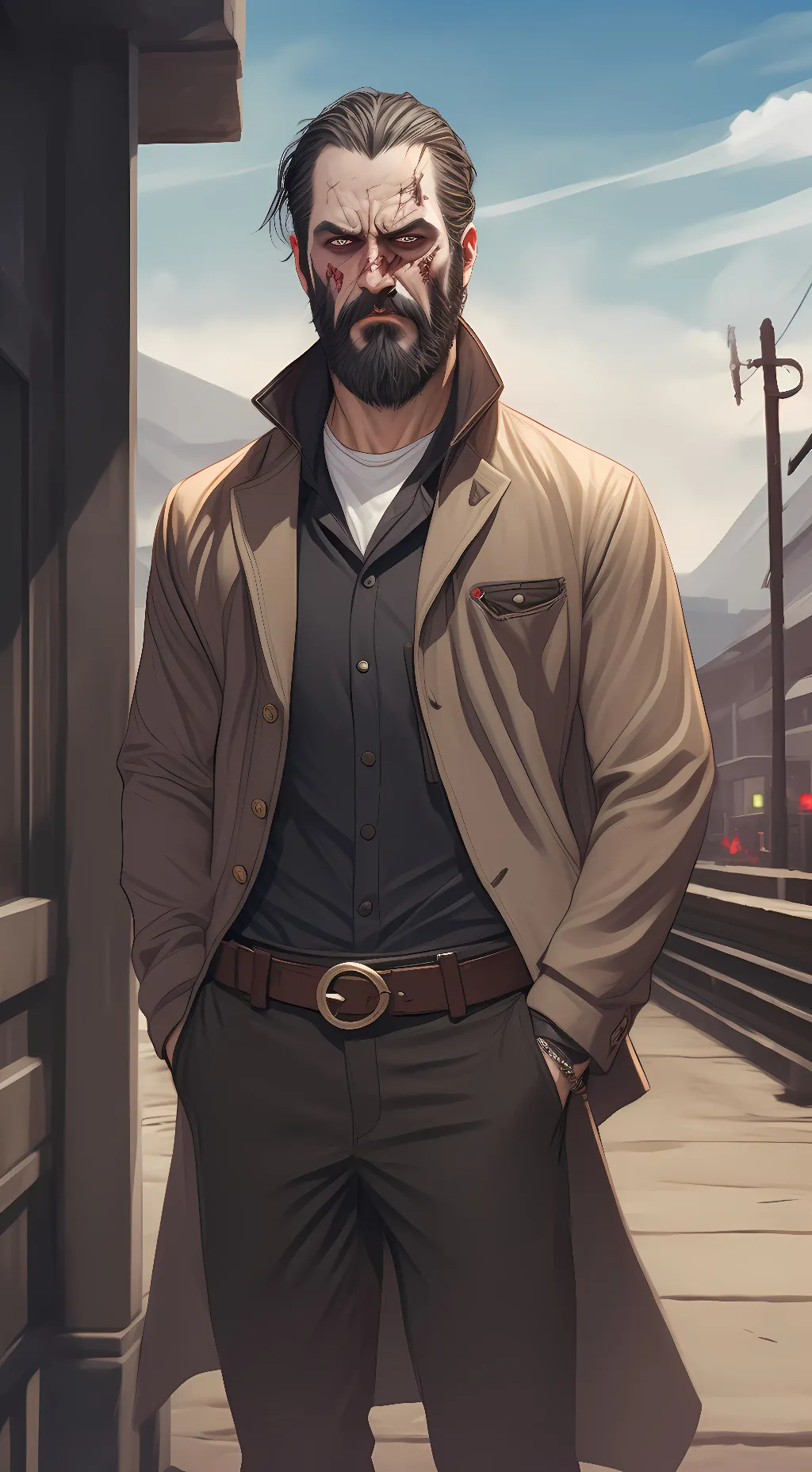 ai character: beta background