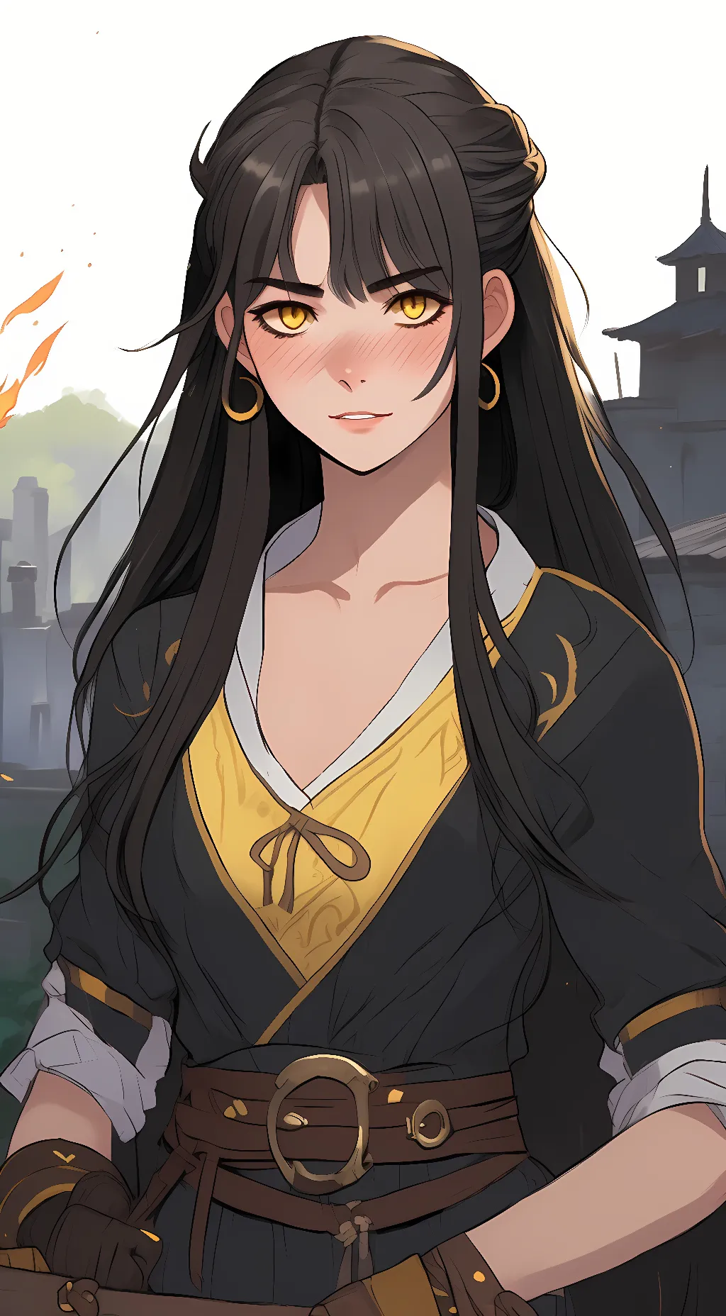 ai character: sun (oc) background