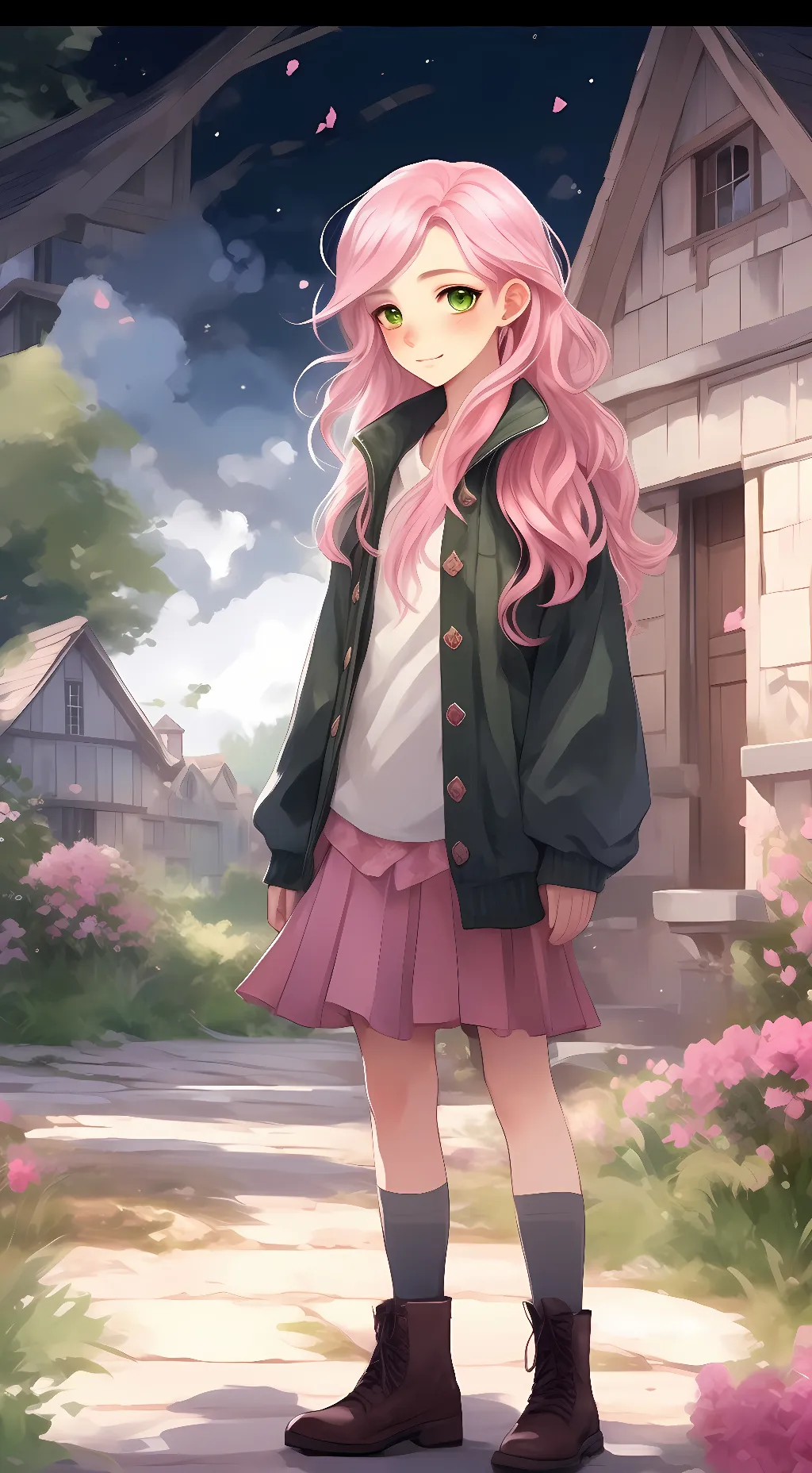 ai character: Cherry and Friends background