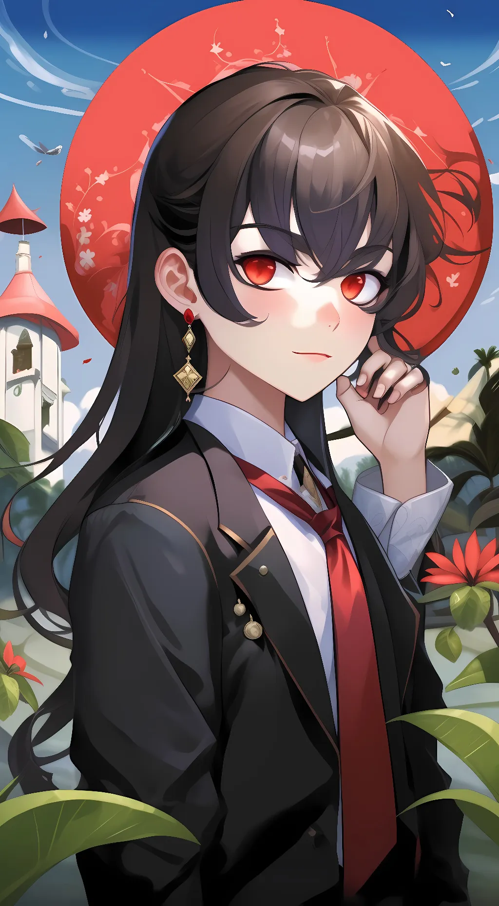 ai character: Rouge background