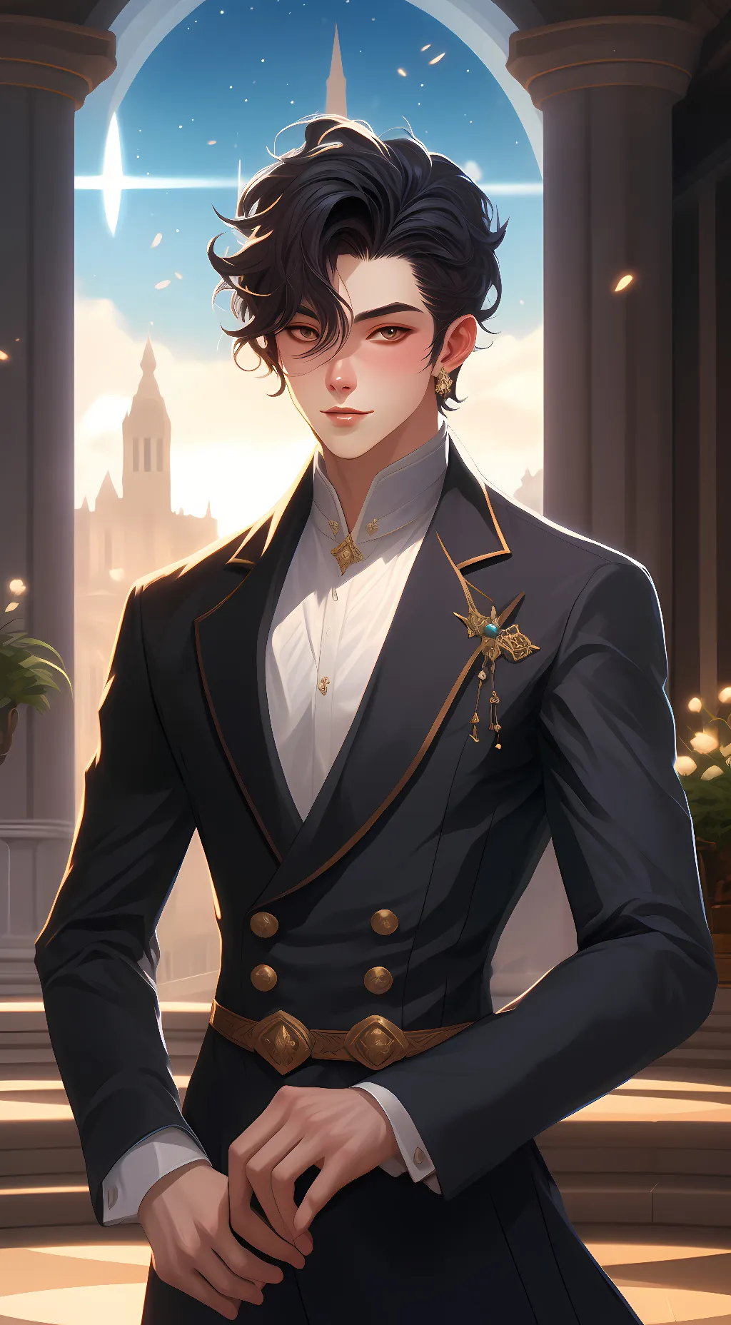 ai character: Miiles  background