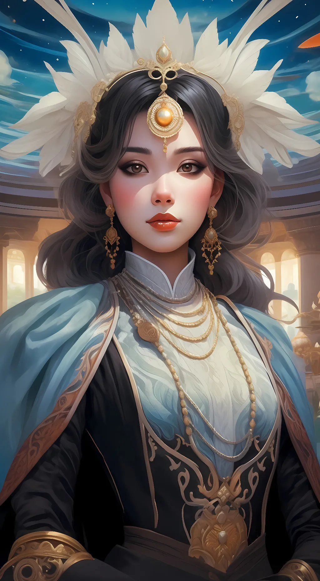 ai character: sexy lady background