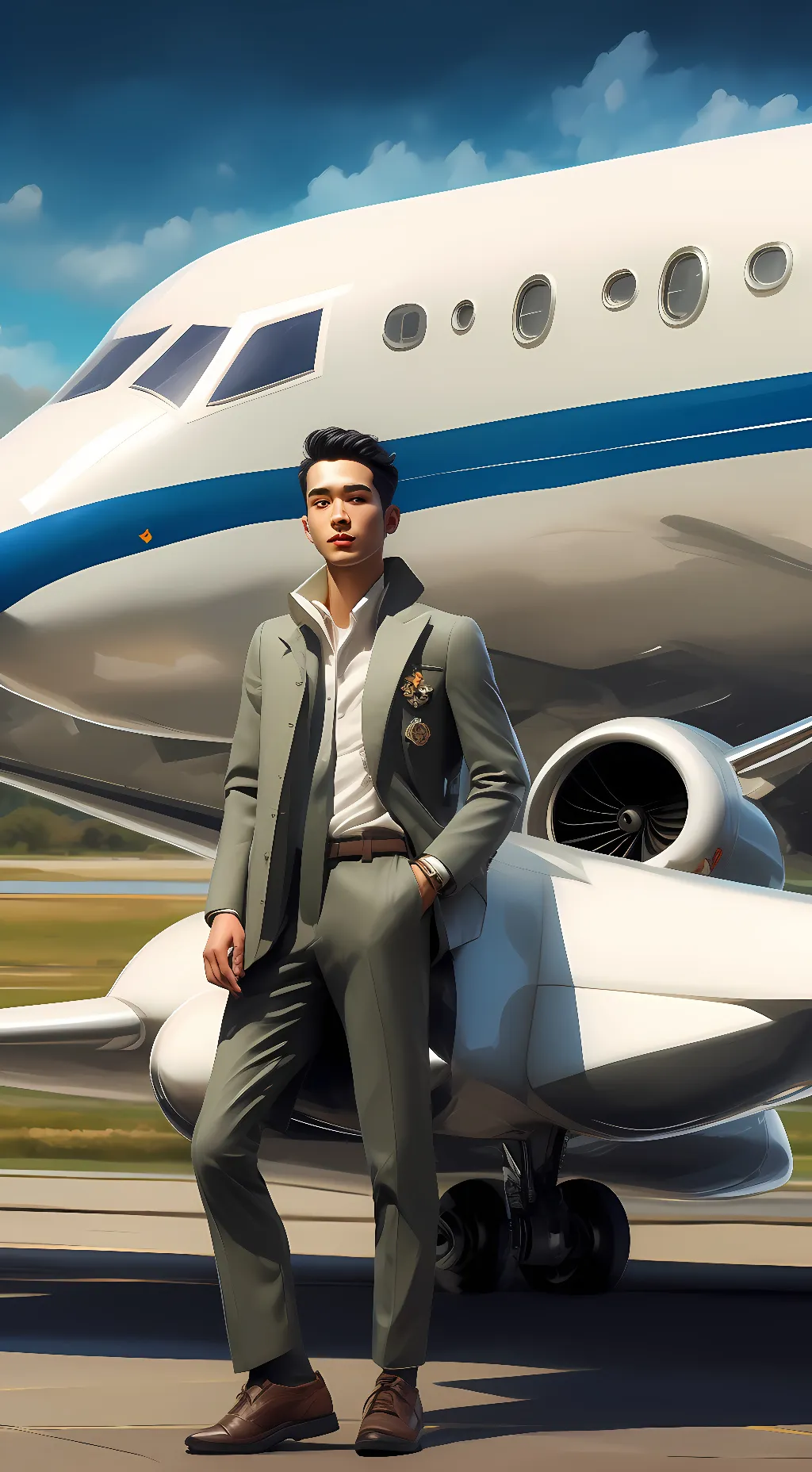 ai character: CHINA AIRLINE background