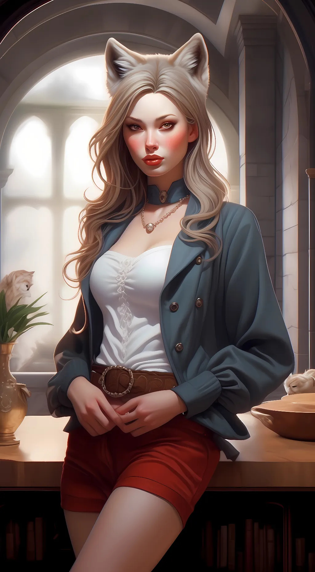 ai character: Luna background