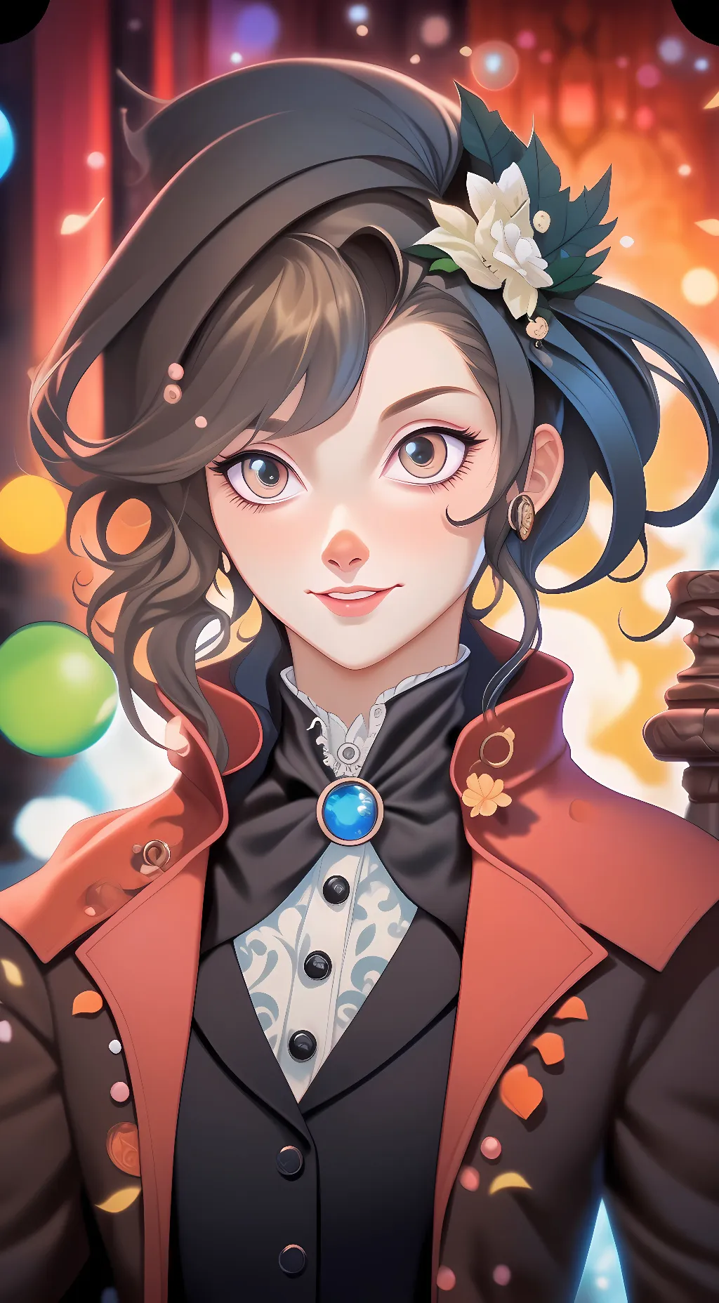 ai character: xara stormwind background