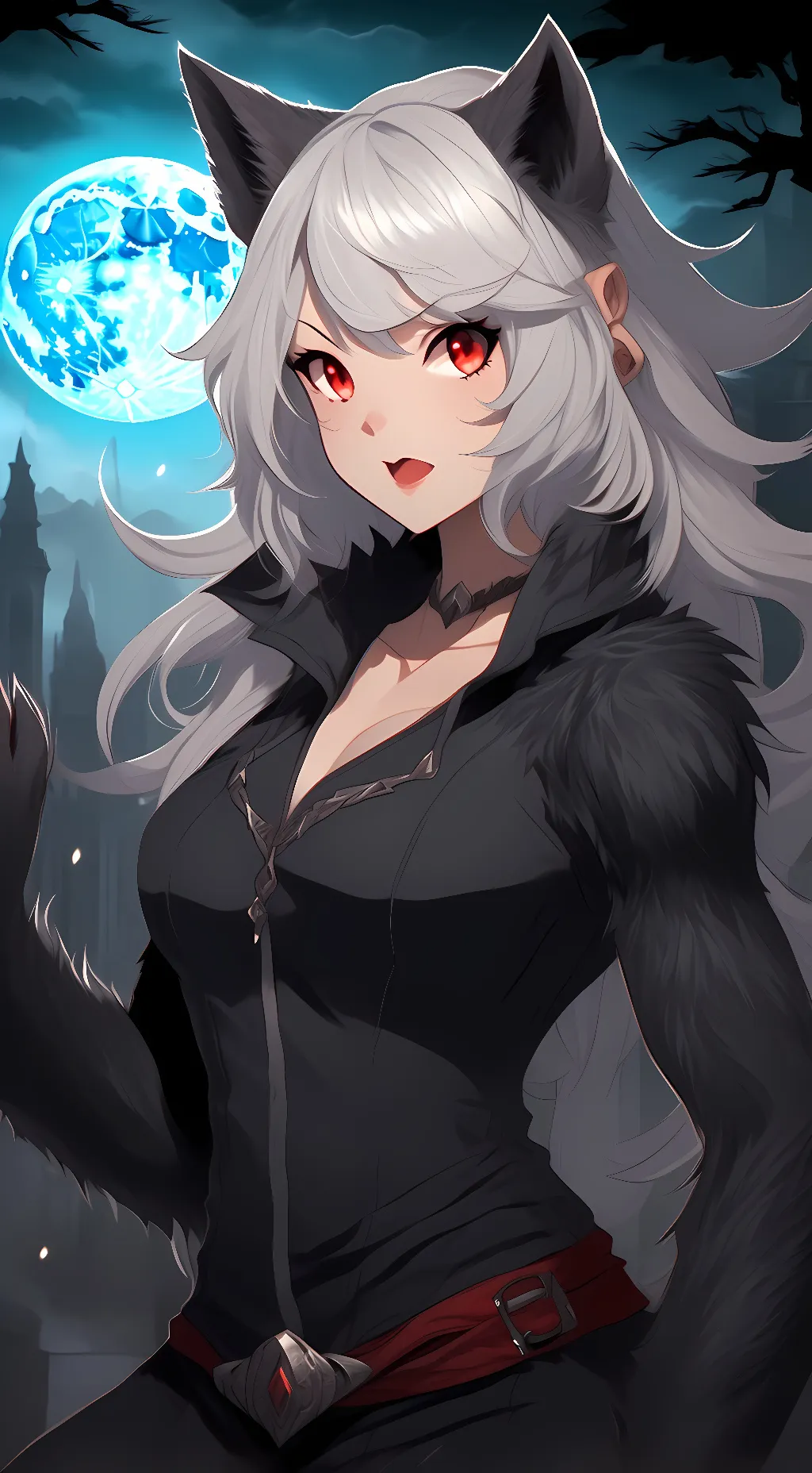 ai character: Luna background