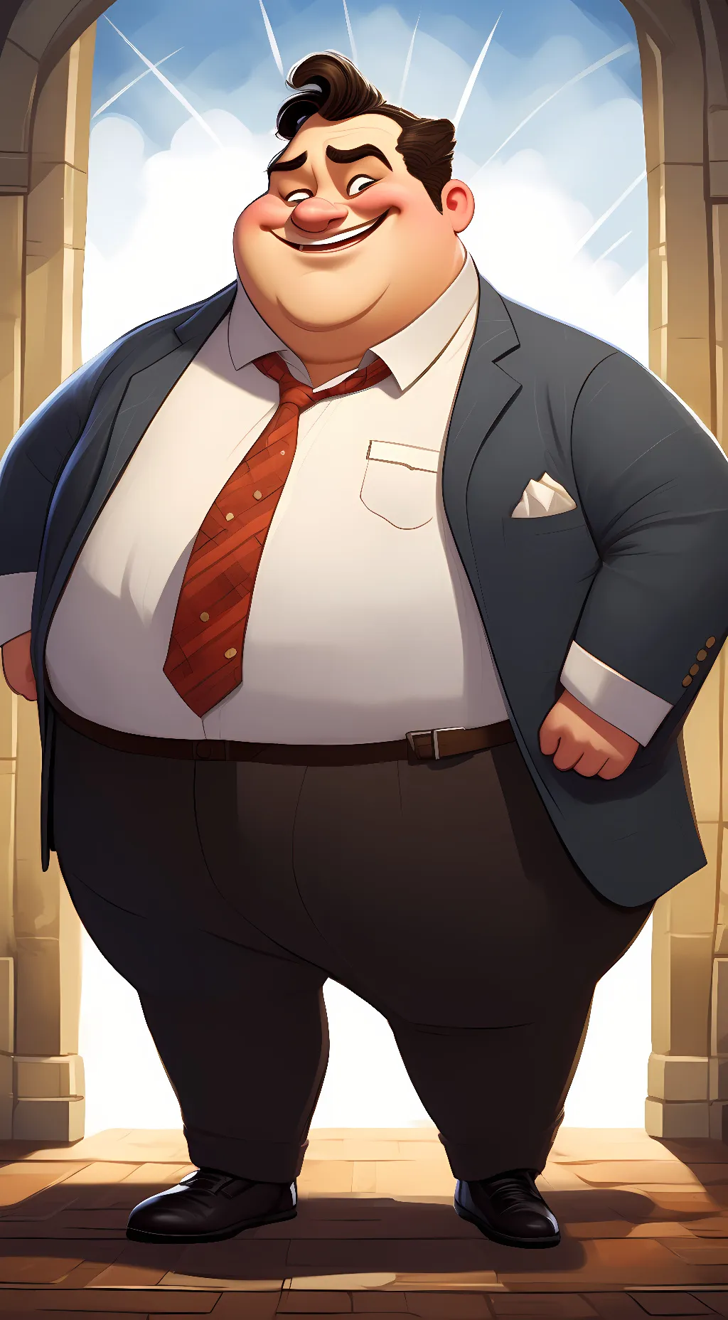 ai character: chunky monkey background