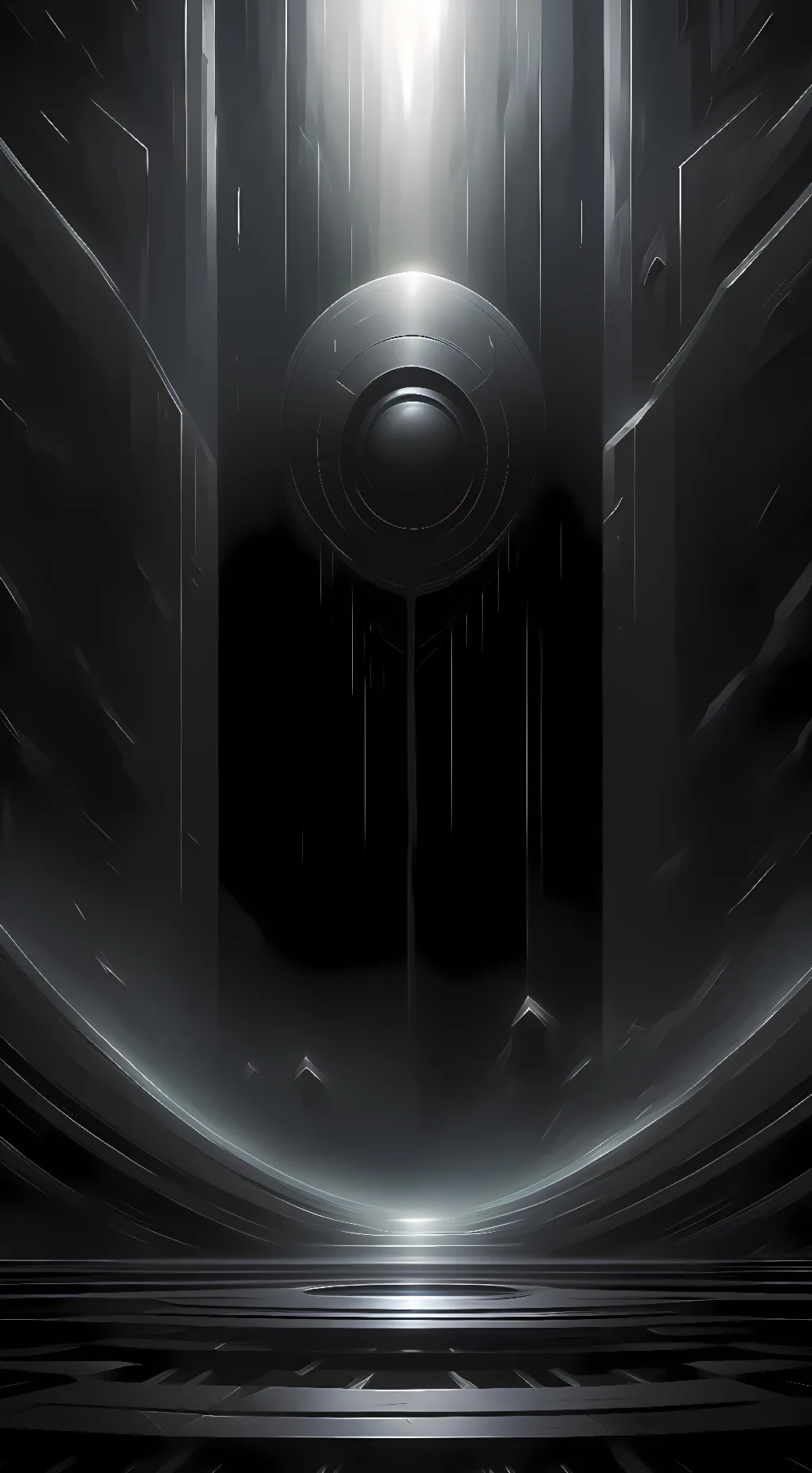 ai character: dark room background