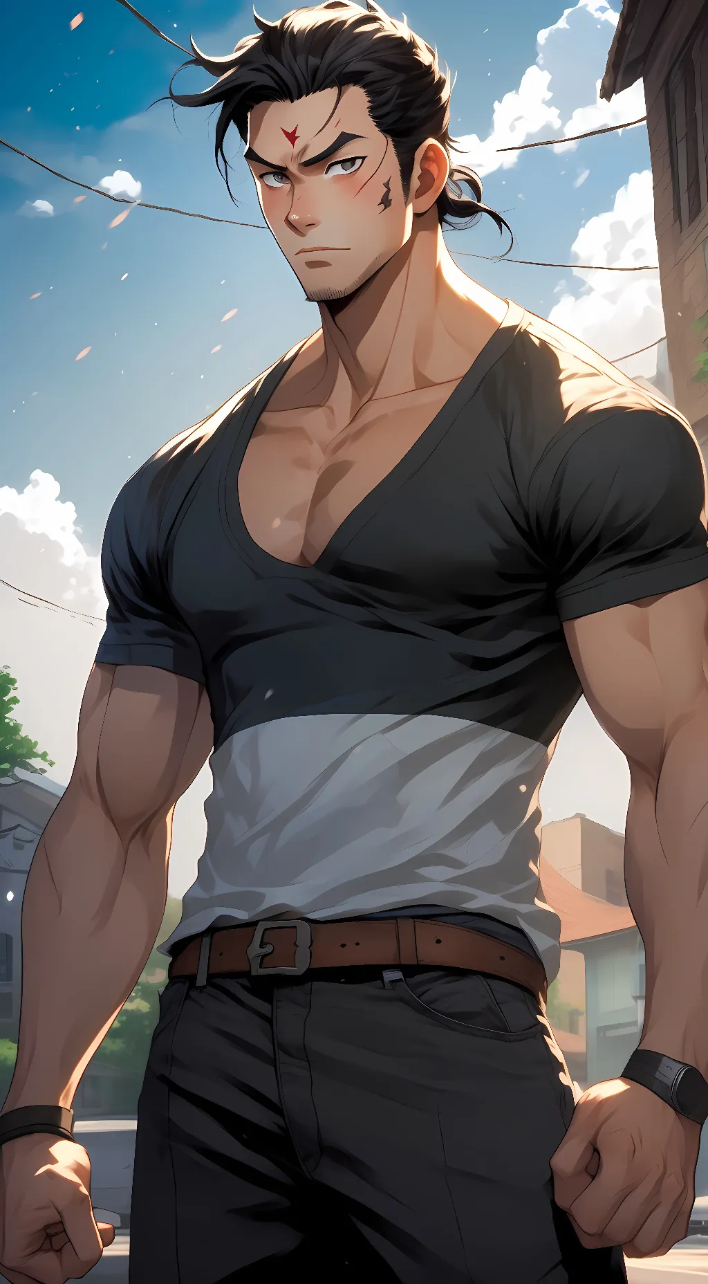 ai character: Iwao Koshiro background