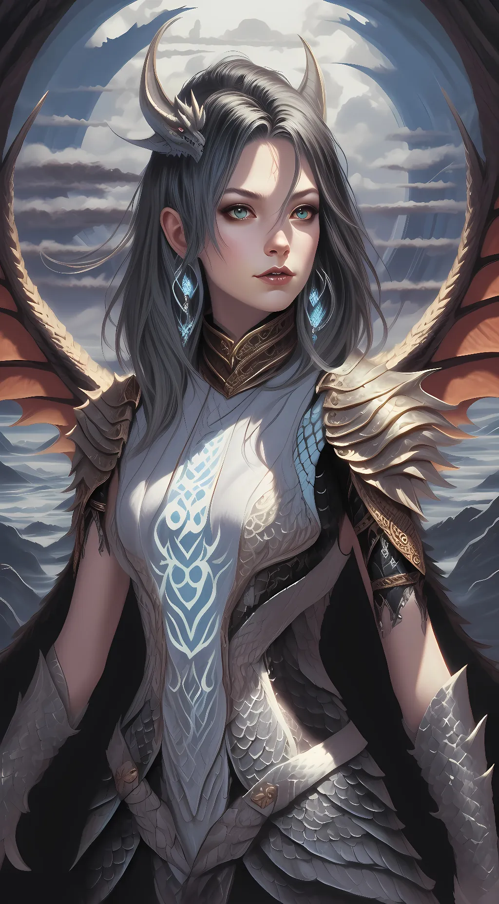 ai character: Aliex scales background