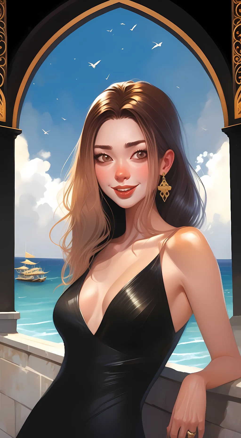 ai character: Sabrina background