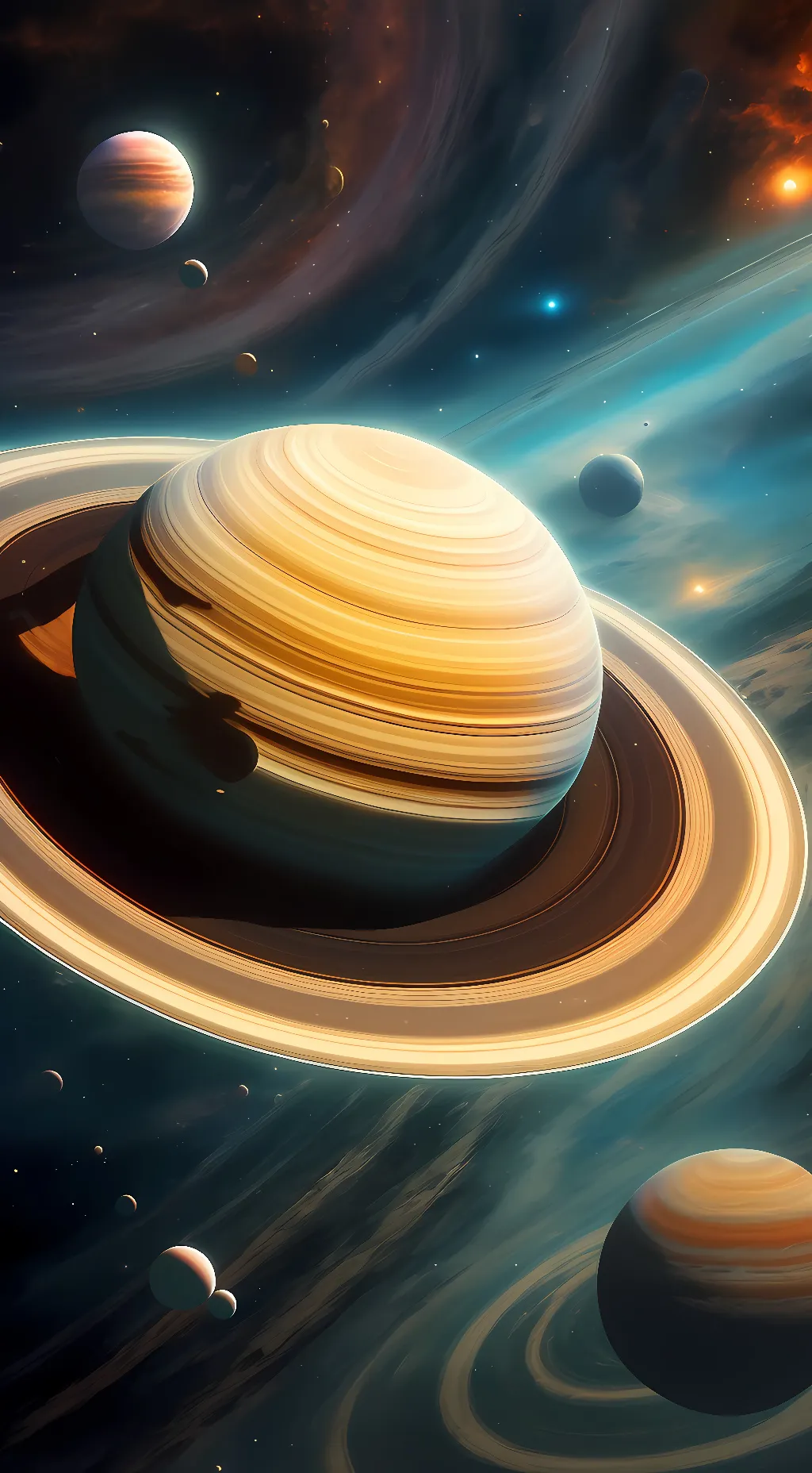 ai character: Saturn background