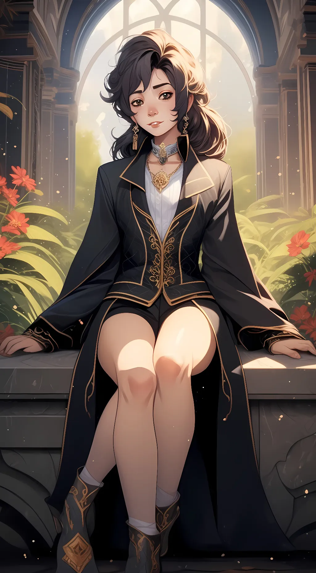 ai character: Rose background