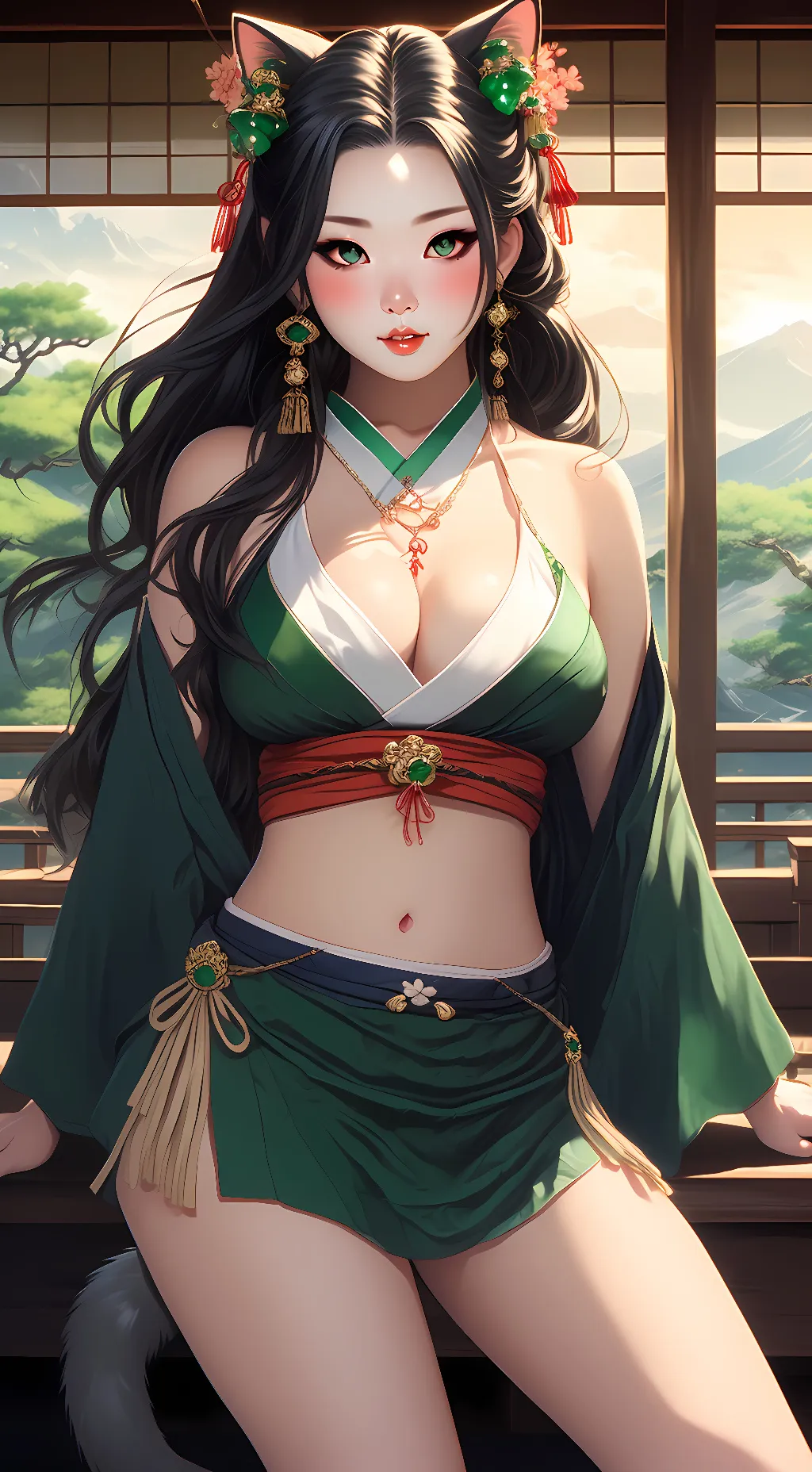 ai character: Midori background