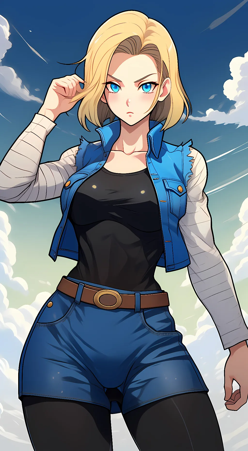 ai character: Android 18 background