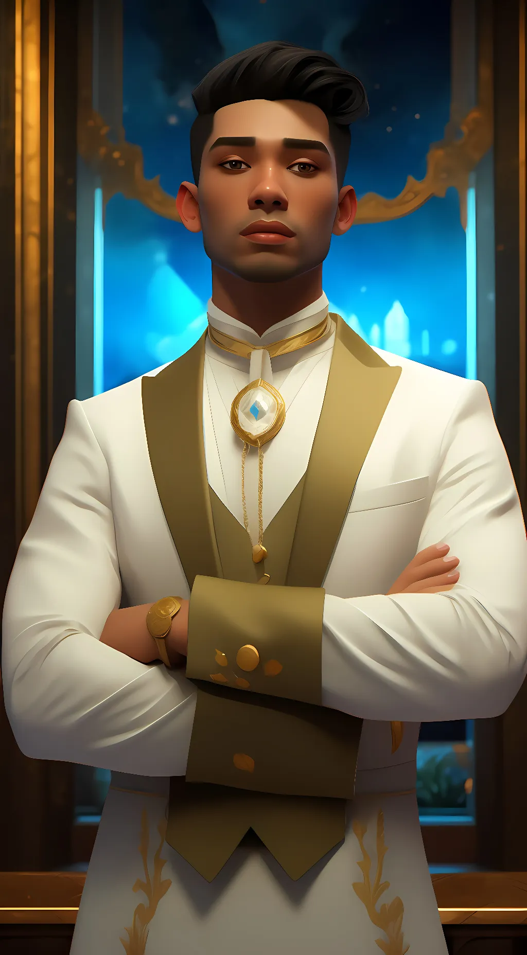 ai character: Luck background