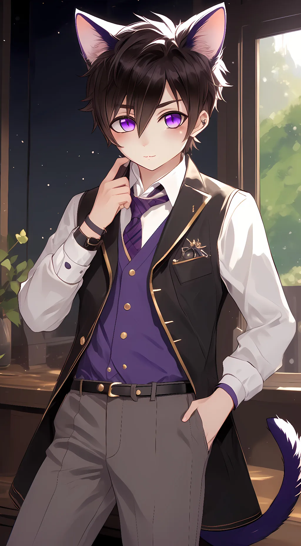 ai character: Nico  background