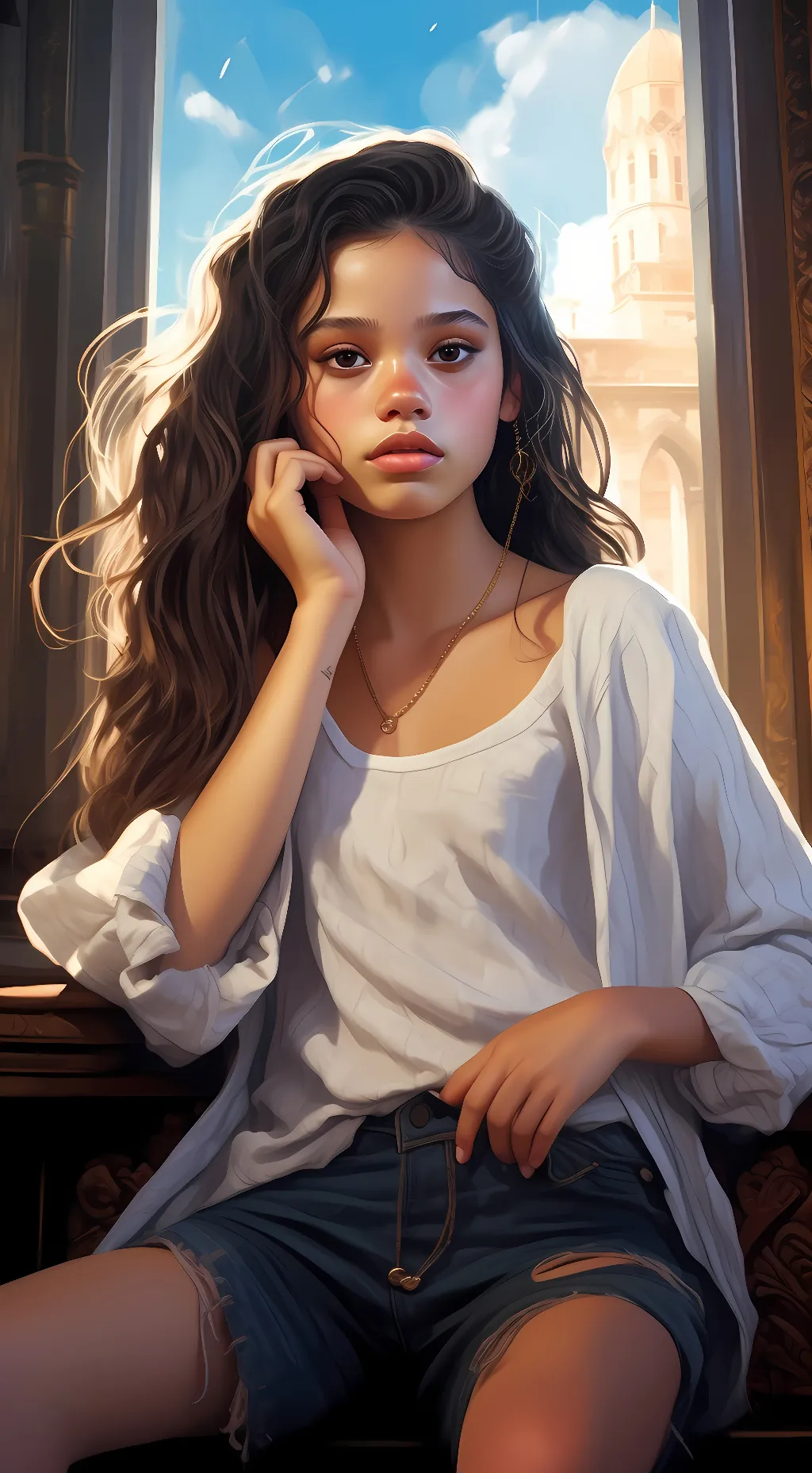 ai character: Ellie background