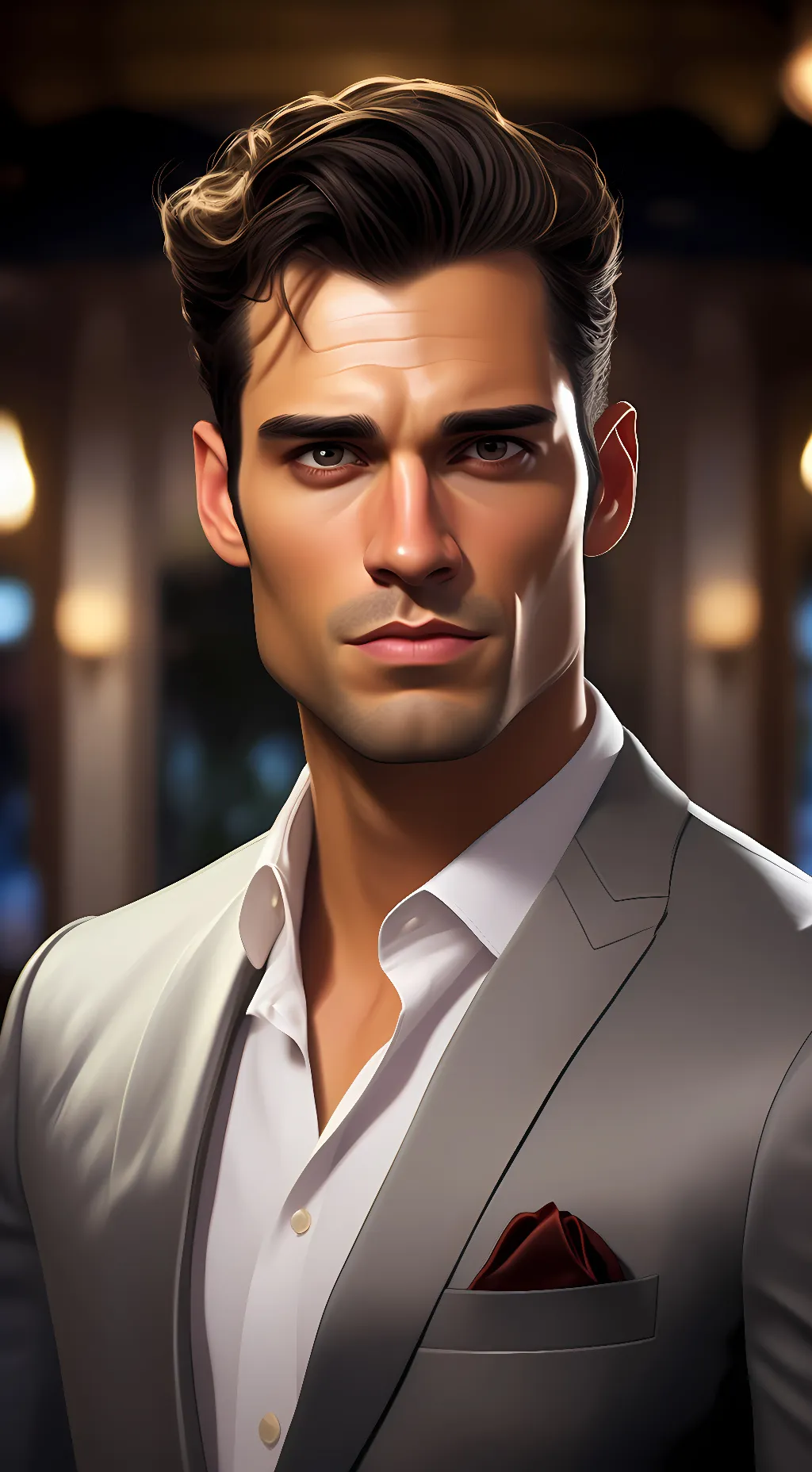 ai character: Nicholas Santos background