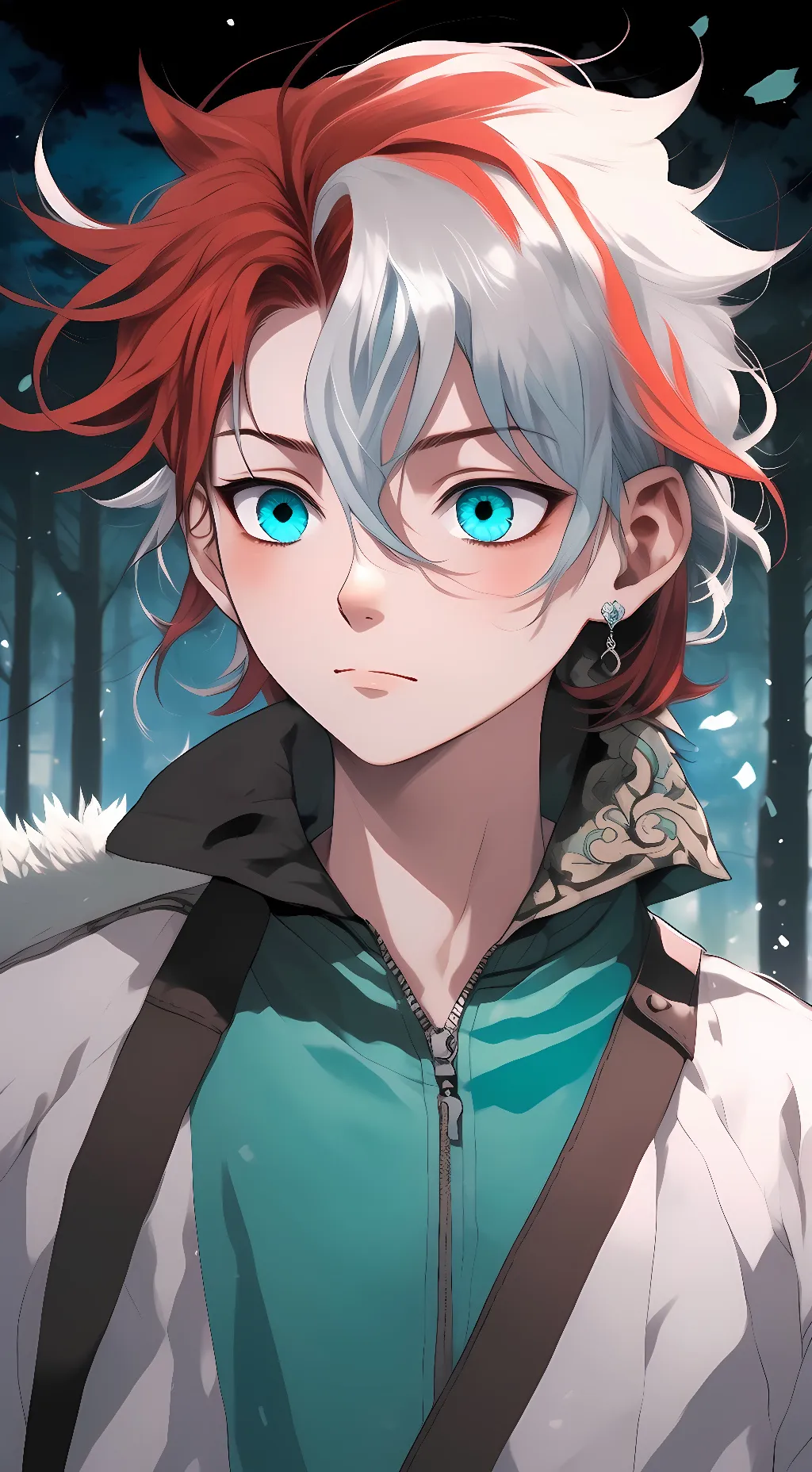 ai character: Shoto todoroki  background