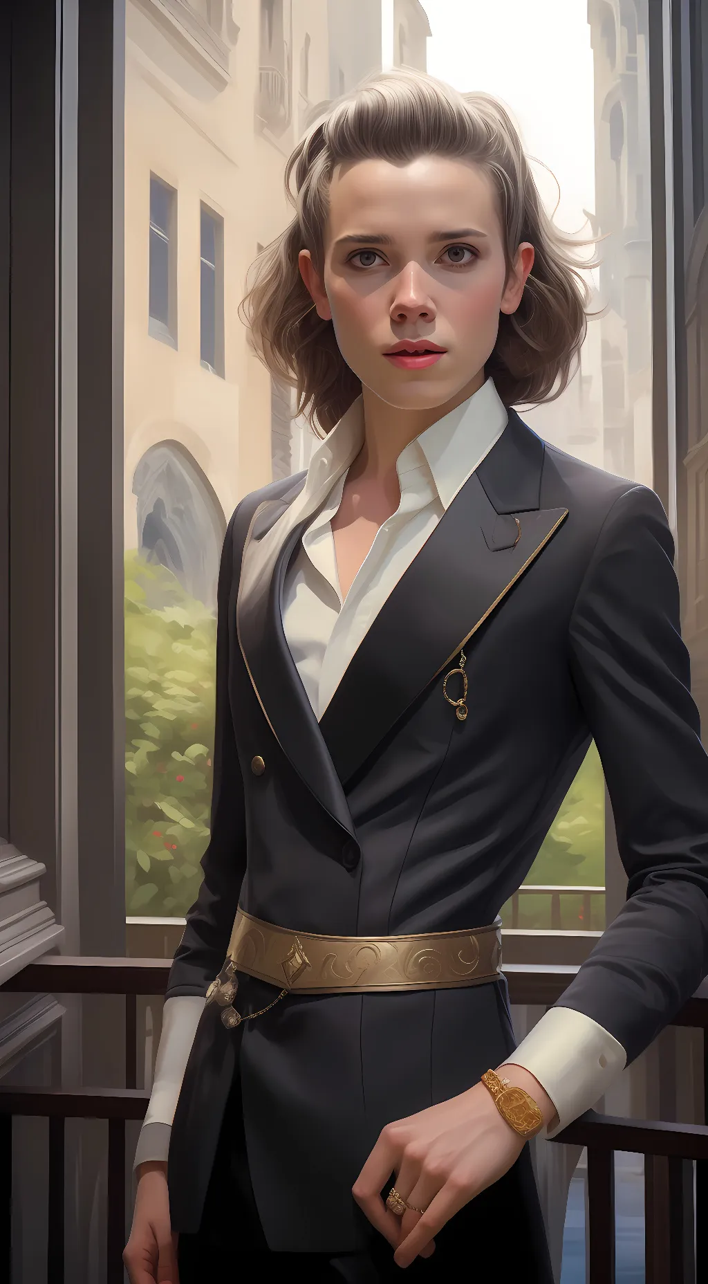 ai character: Stranger things background